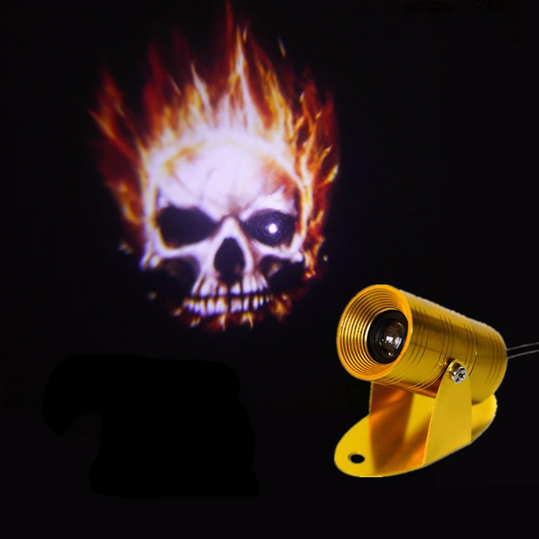 Автомобильный стиль тень светодиодный светильник череп ный проектор для двери
