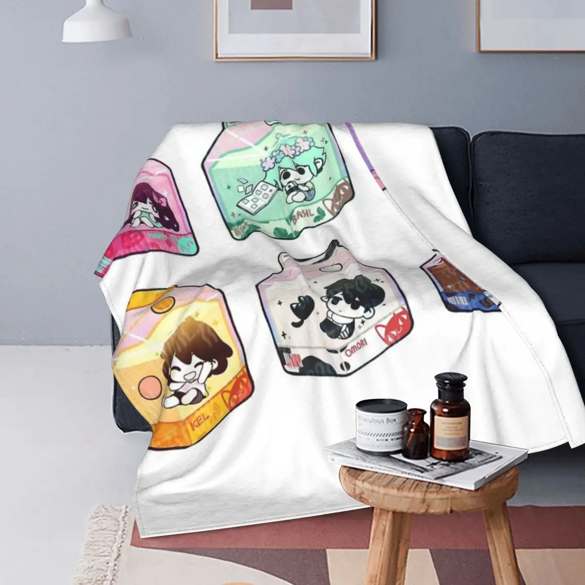 

Omori-Paquete de 1 manta a quadros para cama, toalla de playa, manta de verano для детей