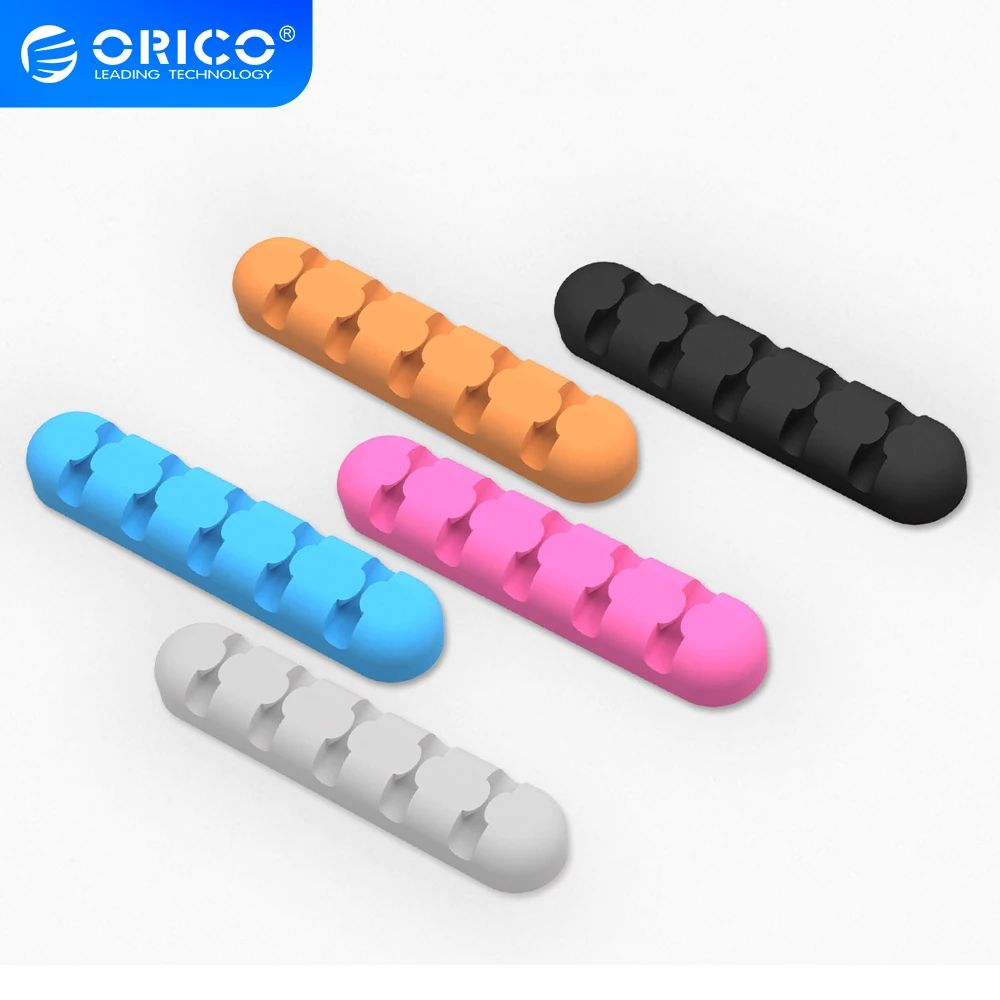 Силиконовый usb кабель ORICO органайзер зажимы для управления кабелем зарядки мышь