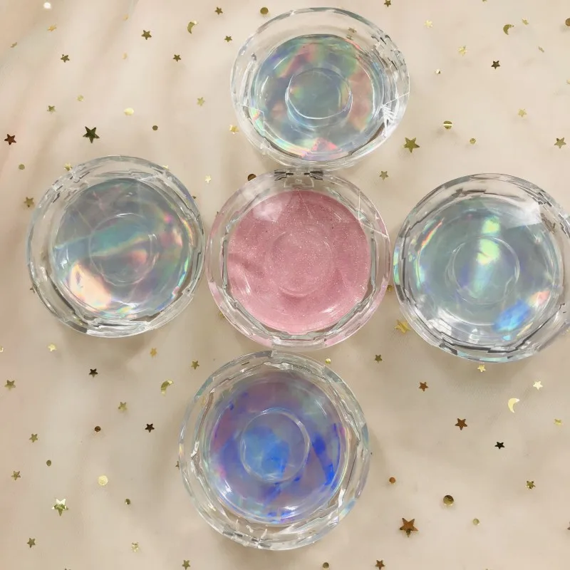 Empty Lashes Box Dramatic Round Package Glitter Custom LOGO Wholesale Prices | Красота и здоровье
