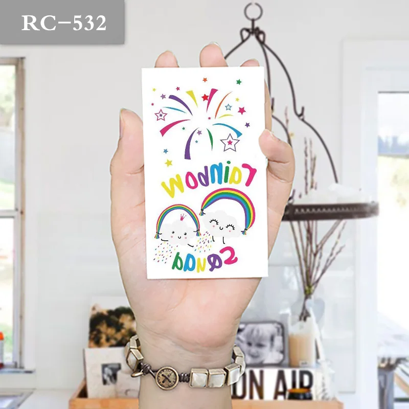 10x6 см временные маленькие милые радужные смайлики модные тату|tattoo baby|baby joybaby sac |