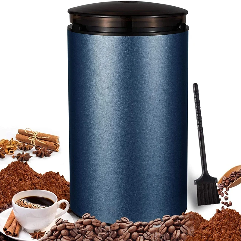 

Coffee Grinder and Spice Grinder with Stainless Steel Blades, Portable Electric Coffee Grinder for Grains