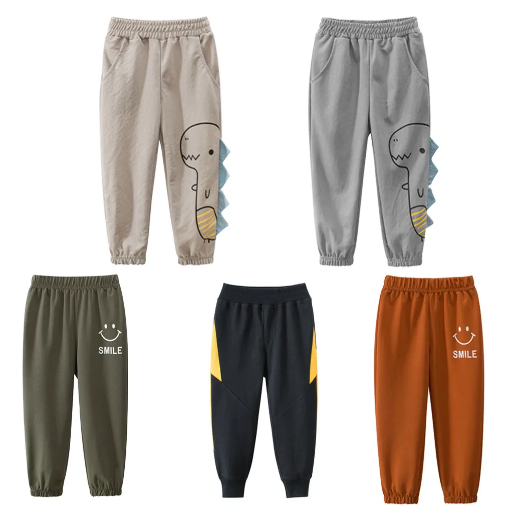 Детские спортивные штаны в полоску для маленьких мальчиков и девочек детская