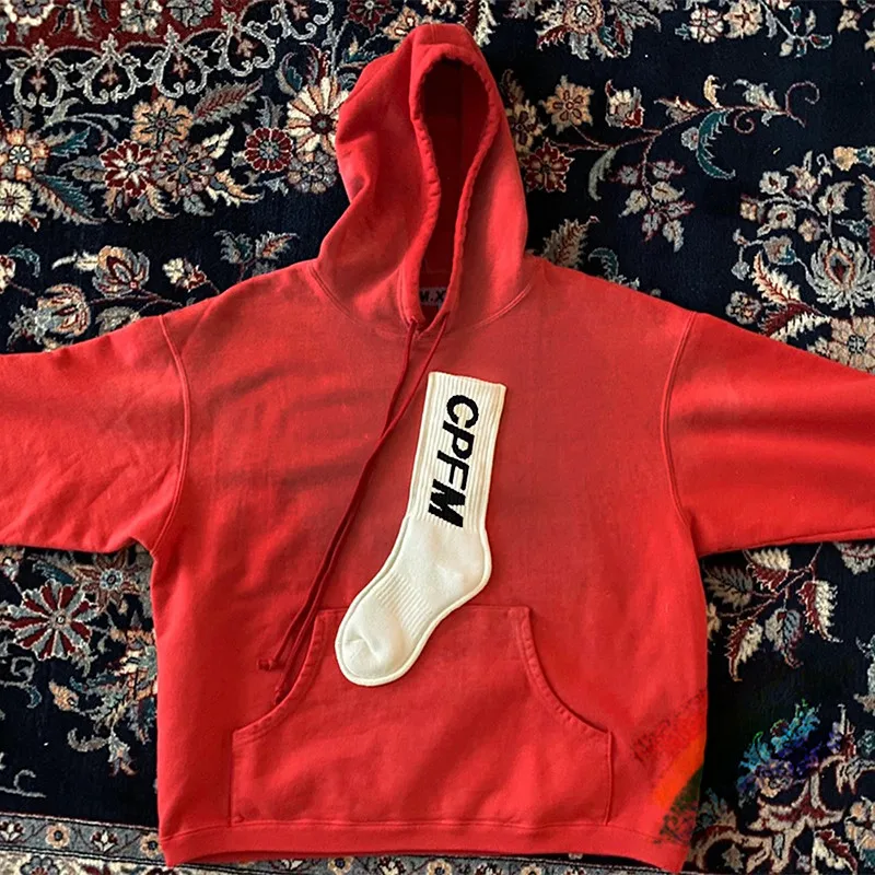 

New CPFM.XYZ Sock Hooded Hoodie Men Women 1:1 High Quality Fashion Casual CPFM.XYZ Pullover