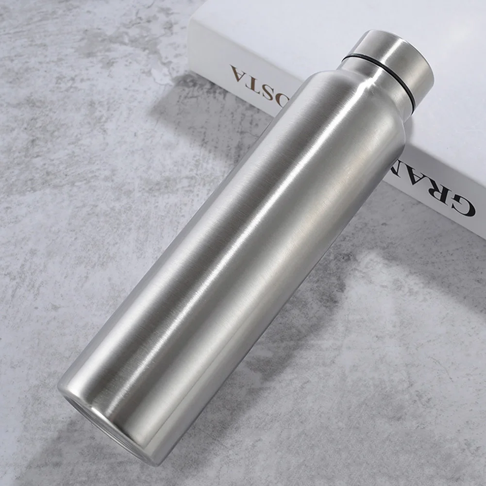 650ML/1000ML Stainless Cola Motion Sports Water Bottle Rugged Cup Monolayer Metal Color Drink Drinkware | Спорт и развлечения