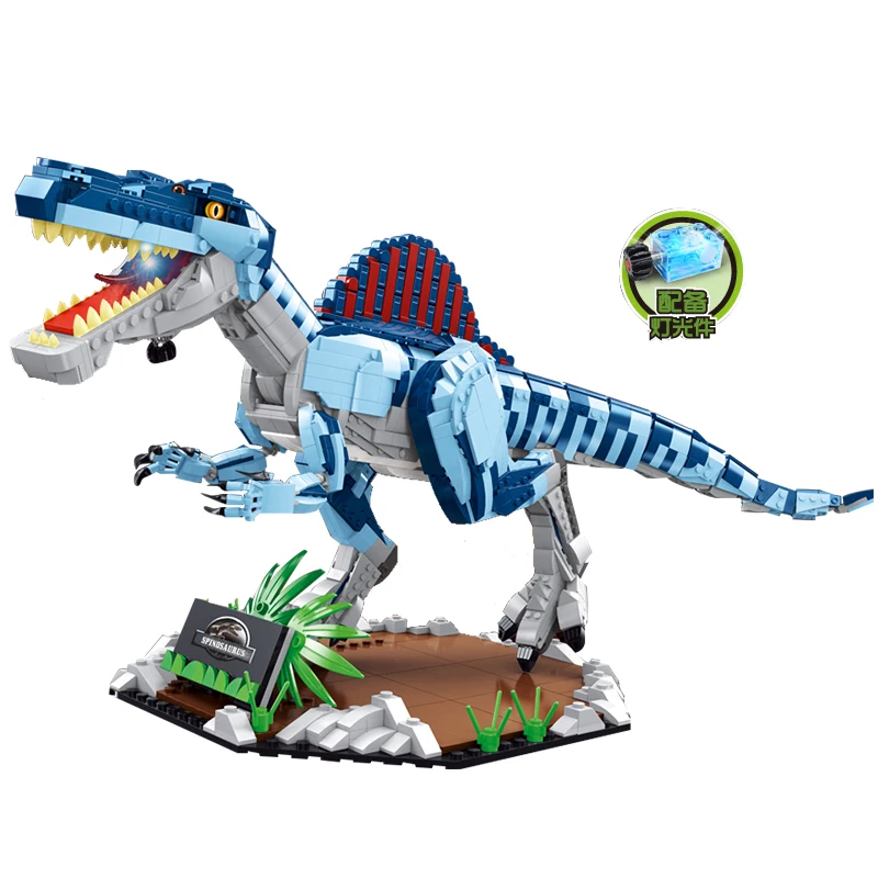 

Yeshin T2011 Creative Dinosaur Toys The Spinosaurus Model Assembly Building Blocks Bricks Educational Kits Kids Christmas Gift
