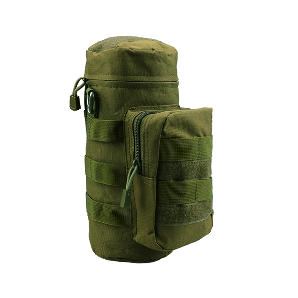 Зеленый цвет Тактический Чехол для бутылки с водой MOLLE, держатель, сумка для хранения, сумка-переноска с MOLLE, лямки для 1л, 32 унции, бутылка для воды - Цвет: Зеленый цвет