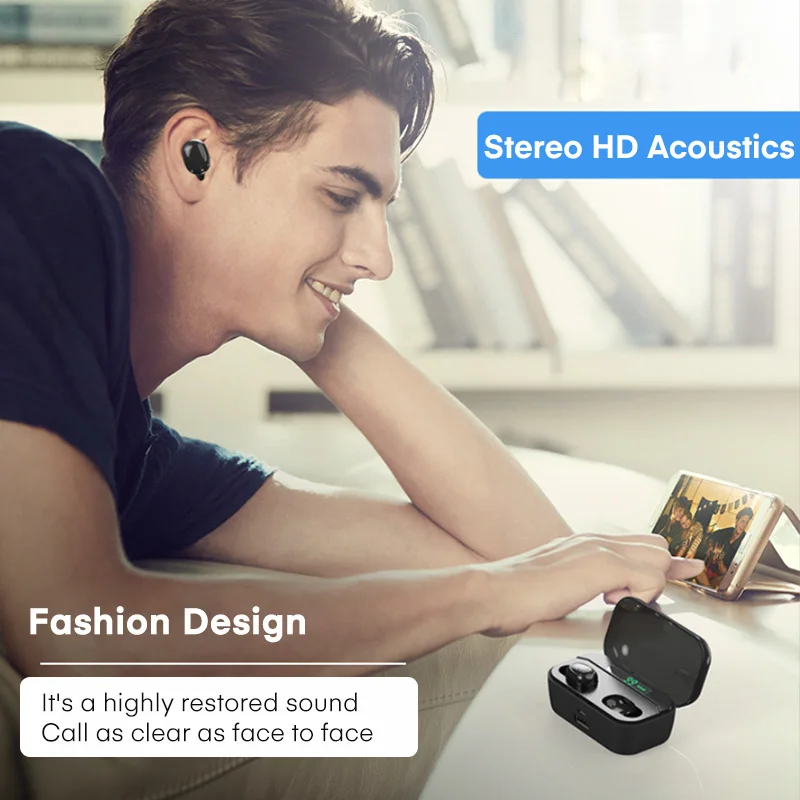 TOPK TWS беспроводные наушники Bluetooth 5 0 HD стерео с шумоподавлением игровая гарнитура