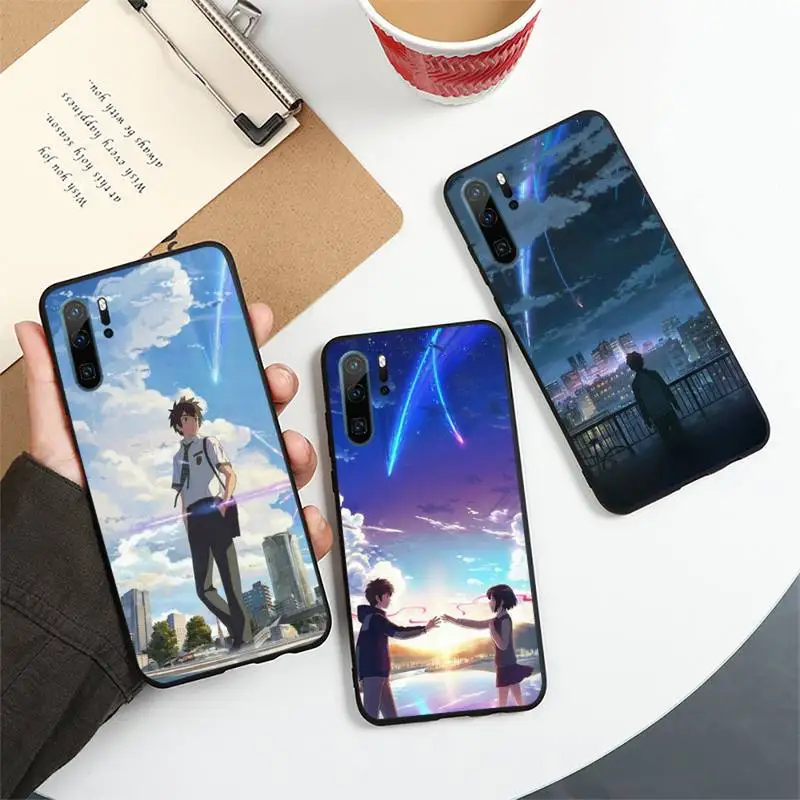 

Japan anime your name Phone Case For Huawei honor Mate P 10 20 30 40 i 9 8 pro x Lite smart 2019 nova 5t