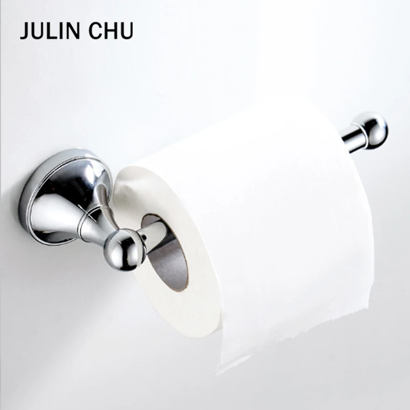 

Chrome Toilet Paper Holder Sliver Brass Bathroom Lavatory Kitchen Washroom WC Paper Roll Holder Wall Mounted Tissue Hanger Shelf