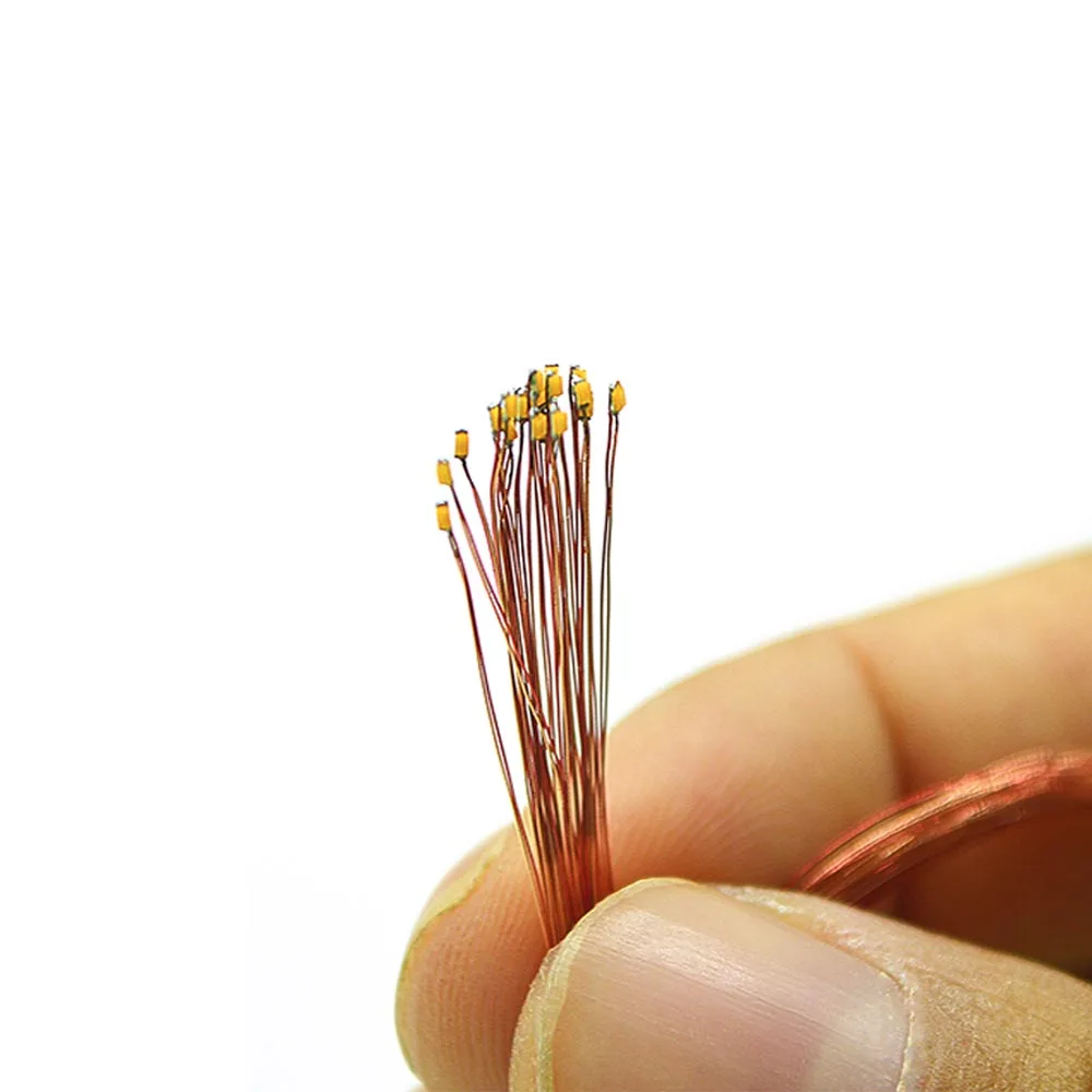 10 шт. 0402 SMD предварительно припаянный micro litz проводной светодиодный резистор 20 см 8-15 в патч-лампы для diorama архитектурной модели