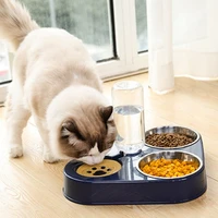 pet cat dog feeder bowl dog cat water bottle automatic drinking bowl pet cat stainless stand dish food bowls