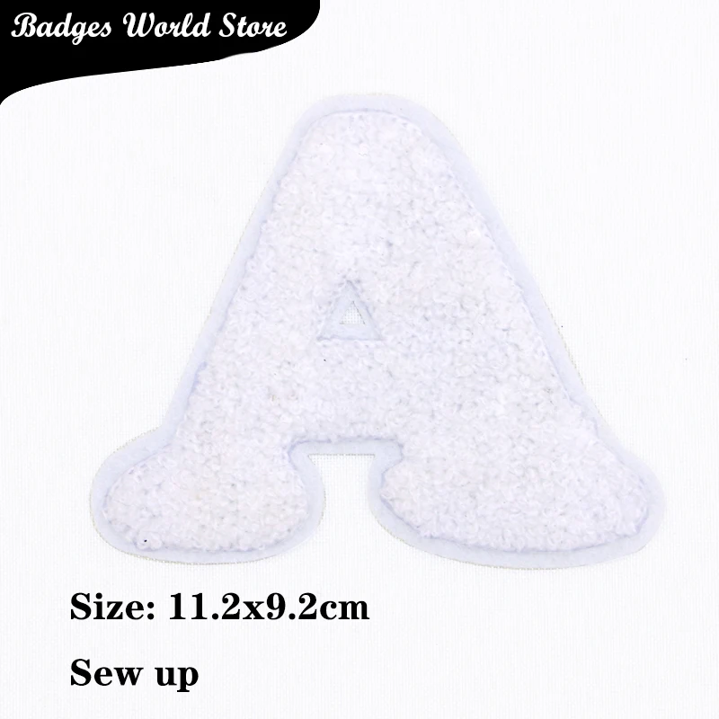 Белая оранжевая буква ножницы синель слов значок вышивка полотенце аппликация