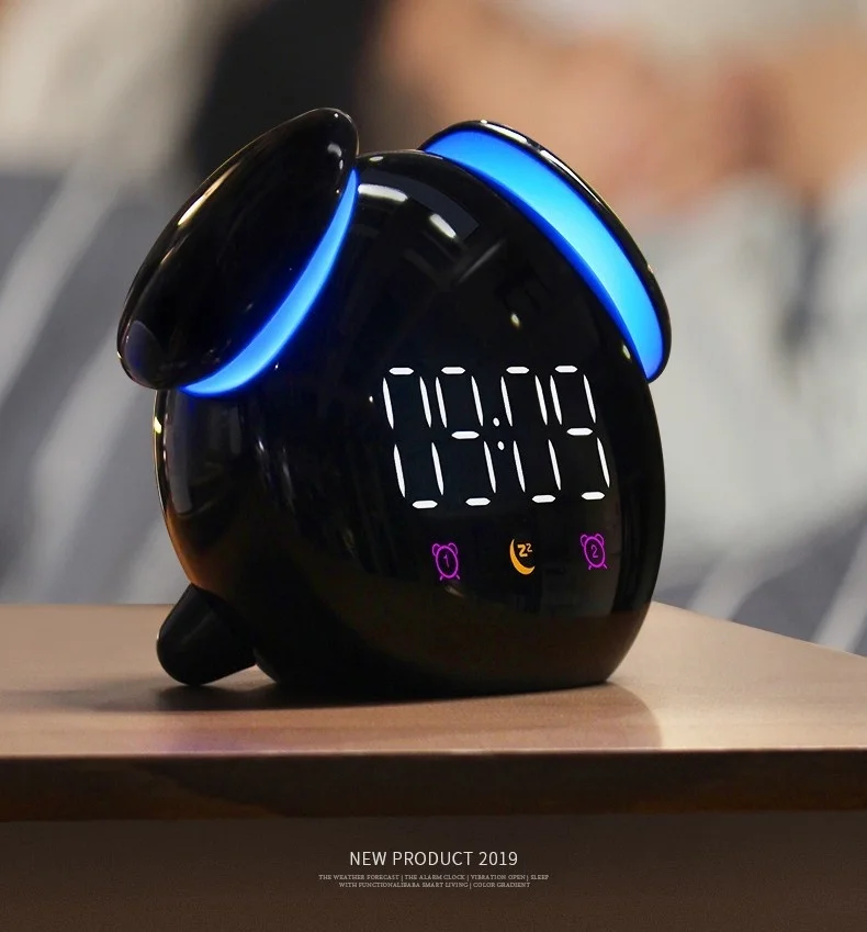 

Бесшумные умные веселые электронные цифровые креативные часы со светодиодной подсветкой Настольные часы светящийся подарок для детей