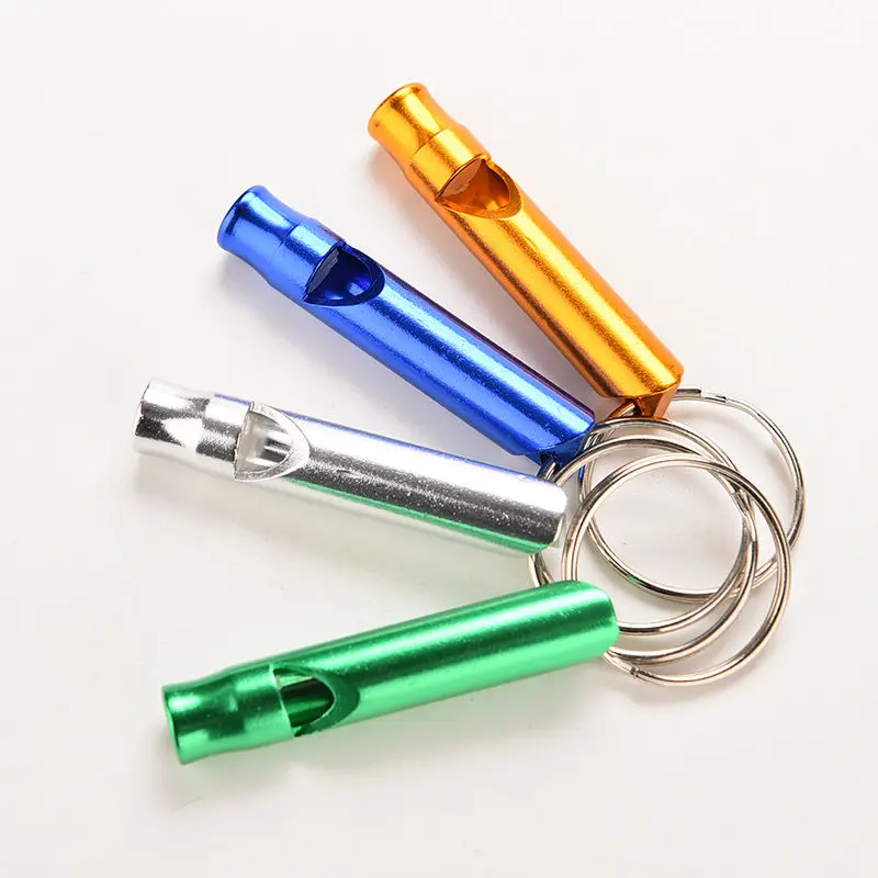 

Multifunctional Whistle Keychain Aluminum Emergency Survival For Camping Hiking Training keyring whistle