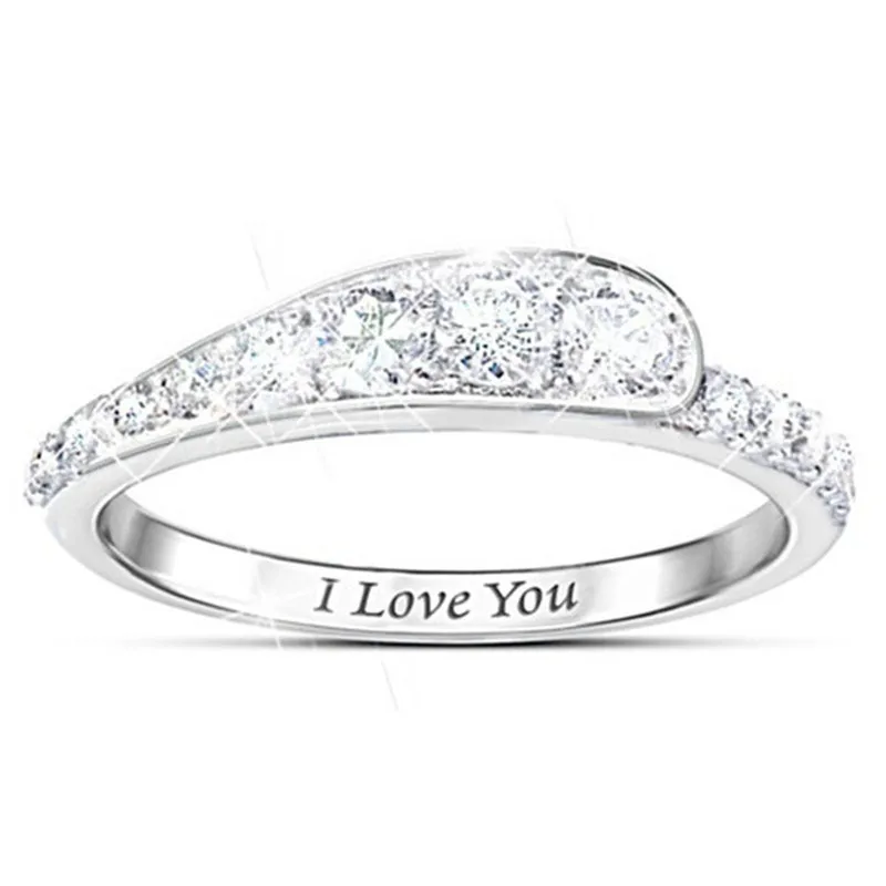 Женское Обручальное кольцо с фианитом 3 шт.