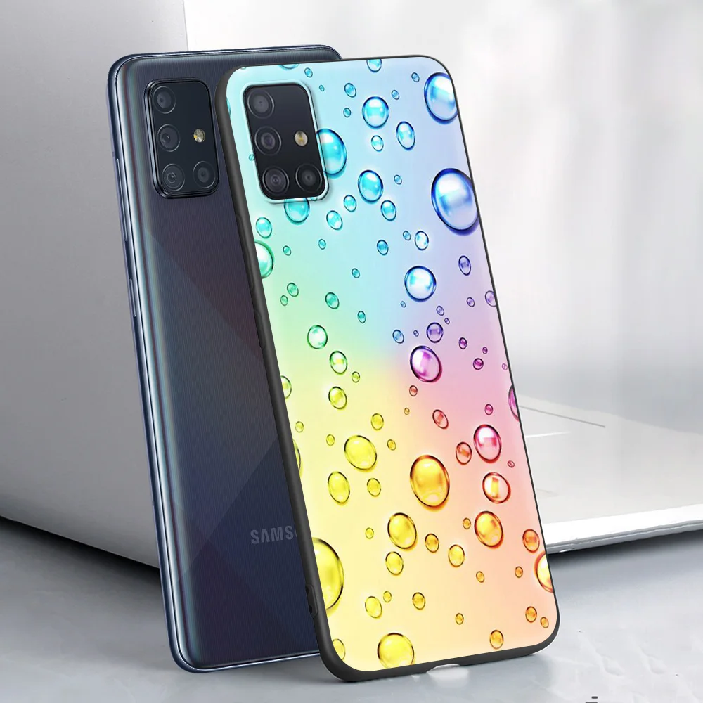 

Rain Leaves Love Luxury Soft TPU Case for Samsung Galaxy A21S A51 A71 A12 A02S A21 EU A32 A52 A72 5G A41 A31 Phone Coque