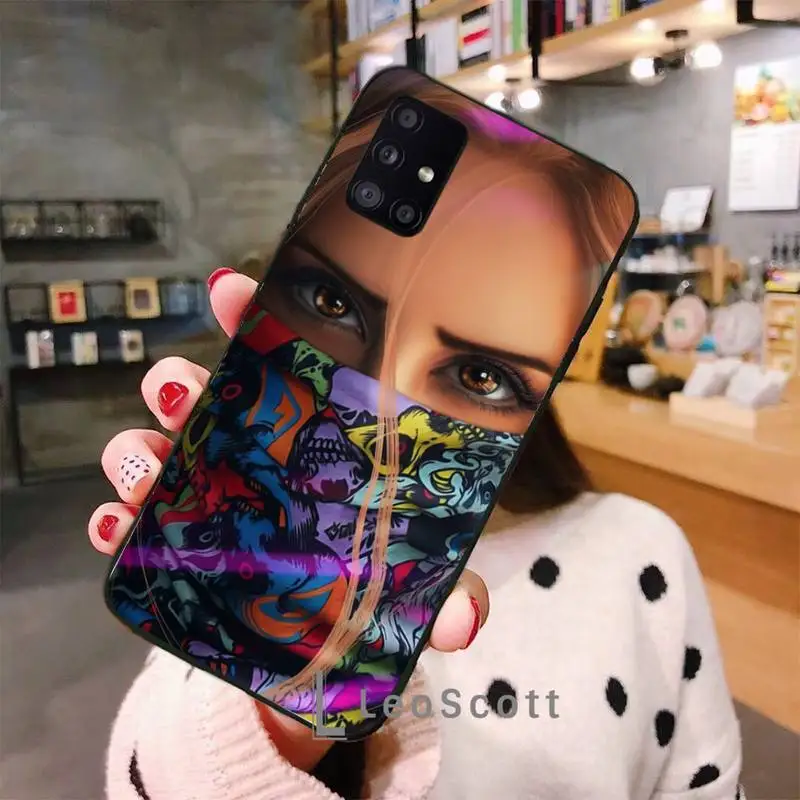 

Masked girl cool Phone Case For Samsung S6 S7 edge S8 S9 S10 e plus A10 A50 A70 note8 J7 2017