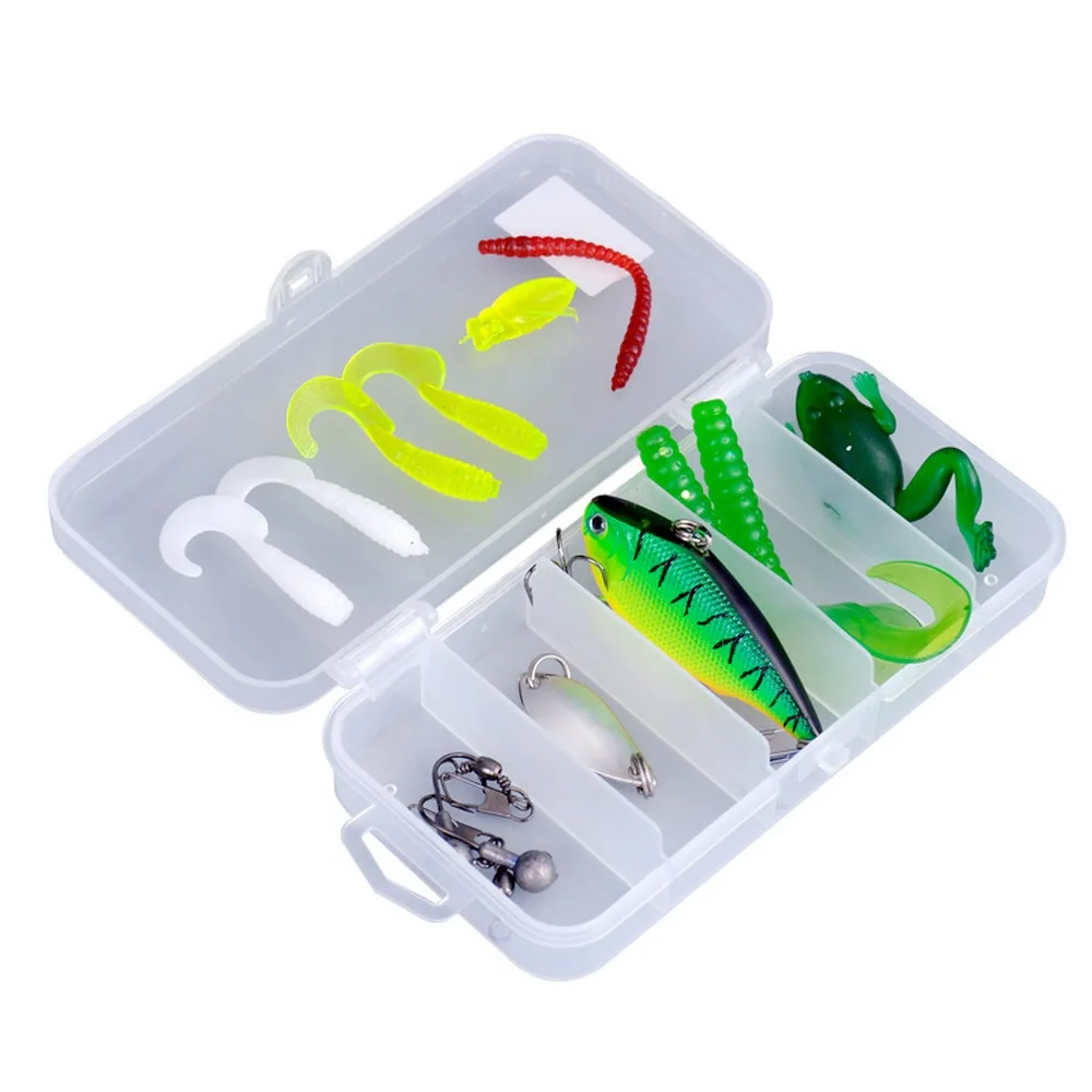 

15pcs Lure Fishing Suit Sequins Vib Sea Capuchin Softbait Hardbait Lead Hook Connector Accessories Stickbait Tackle Ye0156
