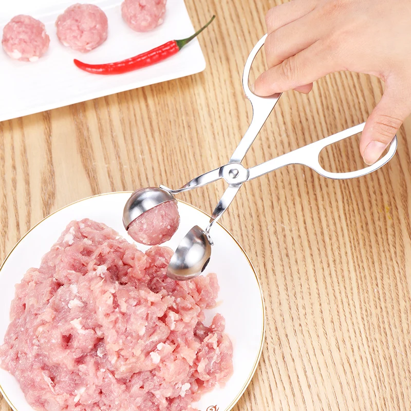 ERMAKOVA мясной Баллер с противоскользящей ручкой из нержавеющей стали Tong Cake Pop Meatball