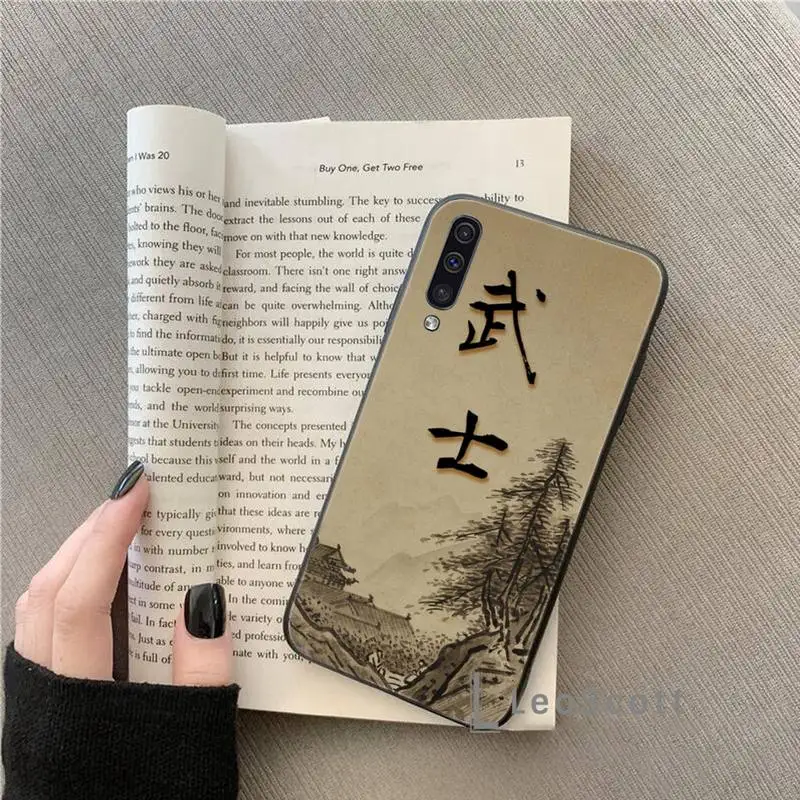 

Japanese Bushido Samurai Phone Case For Samsung A20 A30 30s A40 A7 2018 J2 J7 prime J4 Plus S5 Note 9 10 Plus