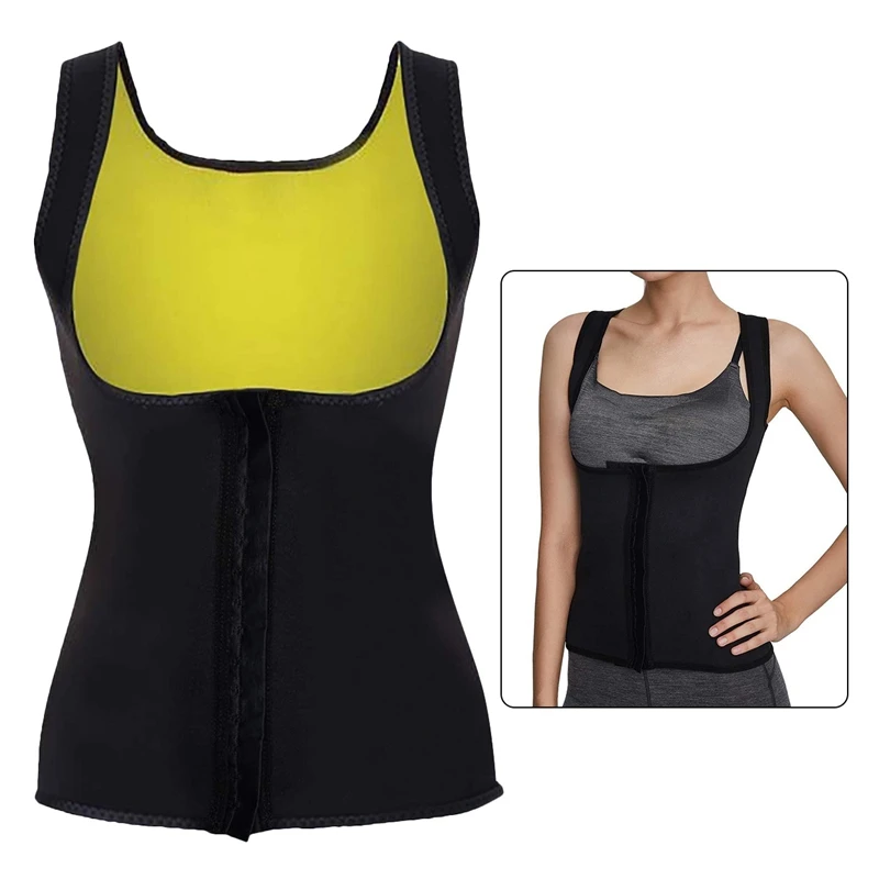 

Women Waist Trainer Vest Sauna Vest Women Zipper Body Shapewear for Sport Fitness Gym Workout Tank Top