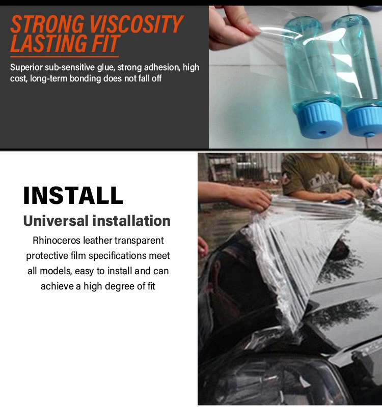 

1.52x2/3/5m/Roll 3 Layers Glossy PPF Clear Car Paint Protection Film Wrap Vinyl Car Auto laptop Vehicle Paint Shield Transparen