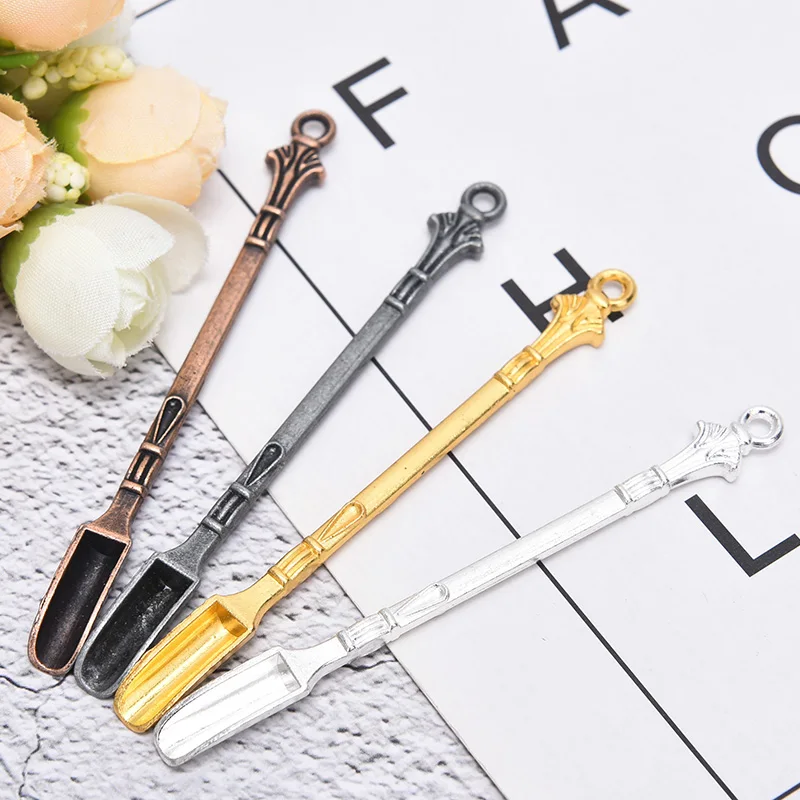 80mm 3pcs/set Mini Alloy Spoon Medicine Bottle Use Sniffer Snorter Snuff Powder Tobacco Micro-tuning Shovel Smoking Accessories | Дом и сад