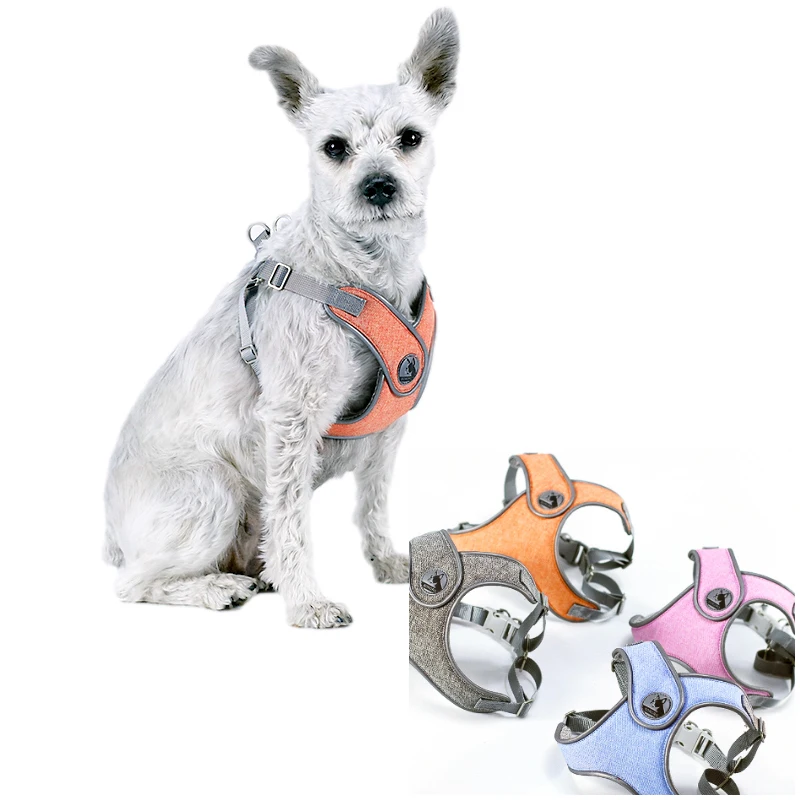 

Dog Harness Vest Reflective Personalized Pet Harness for Small Medium Dogs Adjustable Soft Mesh Dogs Vest Harness Puppy Pitbull