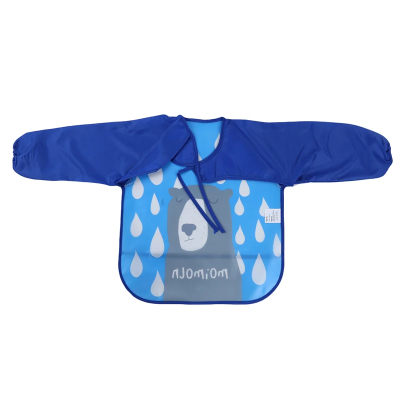 

Cute Cartoon Baby Bibs Waterproof Colorful Infant Bib Full Sleeve Bibs Children Long Sleeve Apron Coverall Feeding Bibs