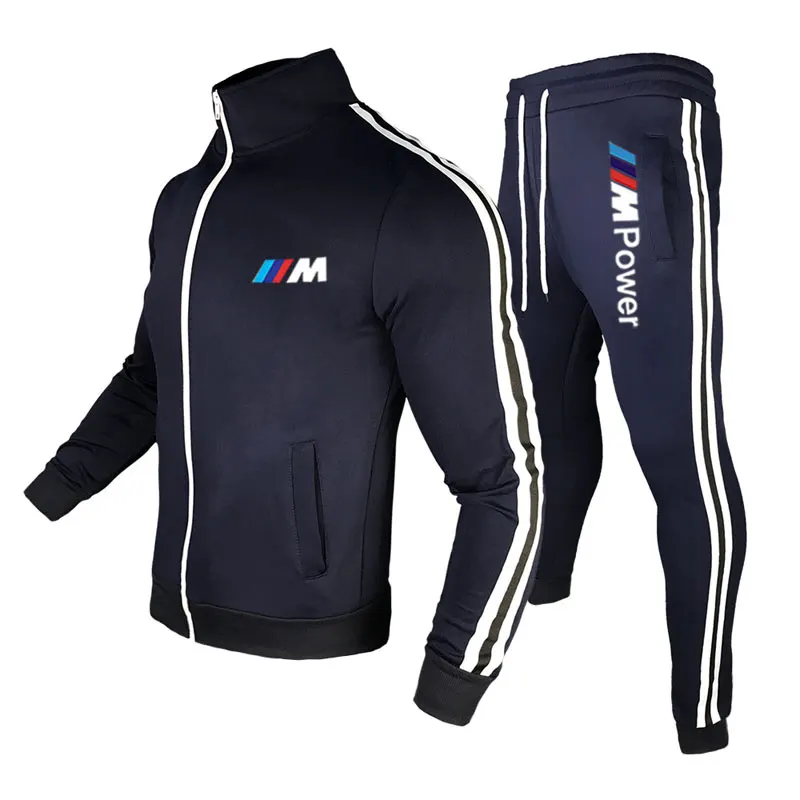 

2 pieces sets tracksuit male hooded sweatshirt + pants pullover hoodie sportwear suit air layer hombre casual men clothing size