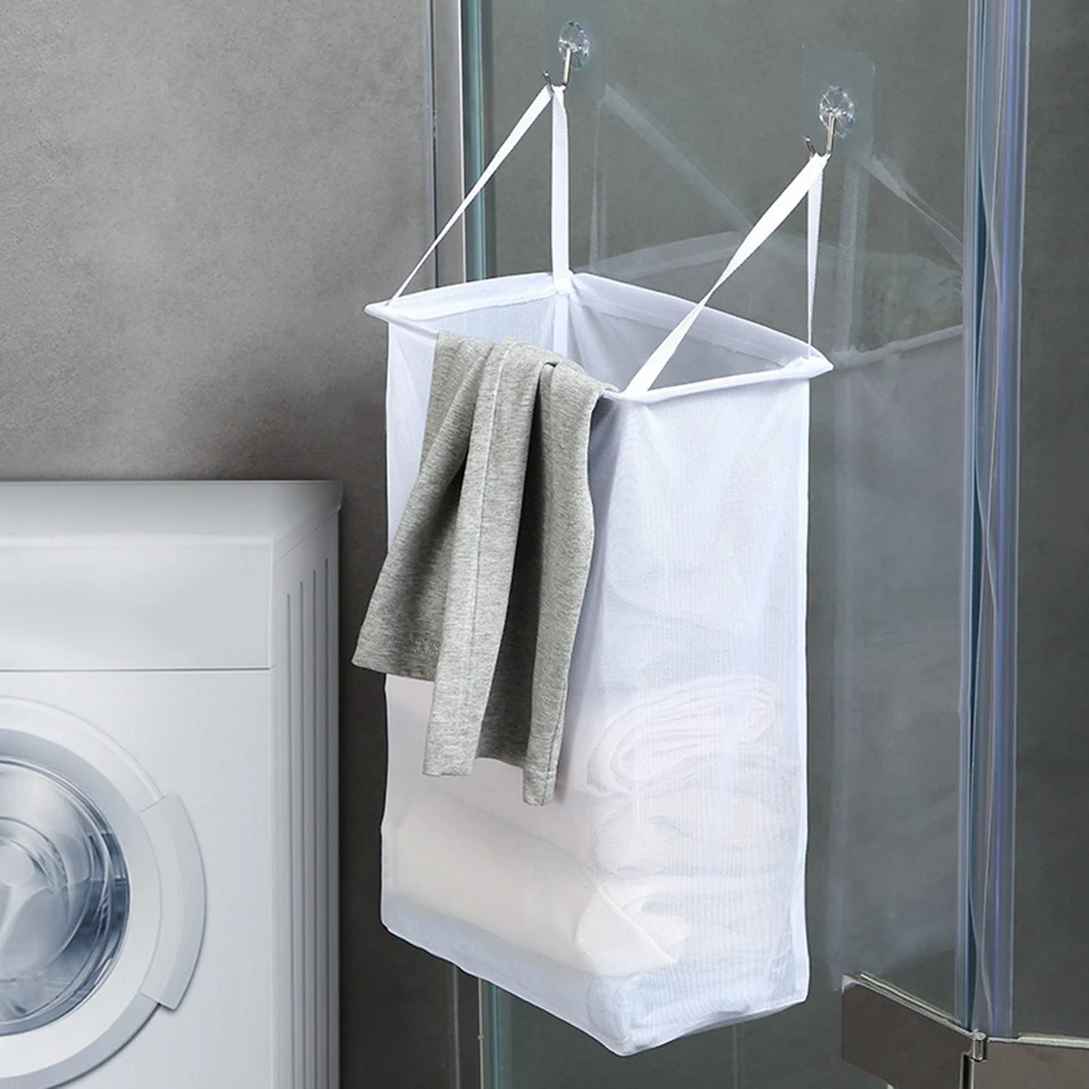 

Wall-mounted Laundry Storage Bag Bathroom Storage Basket Dirty Laundry Basket Folding Household Laundry Basket Storage Bag