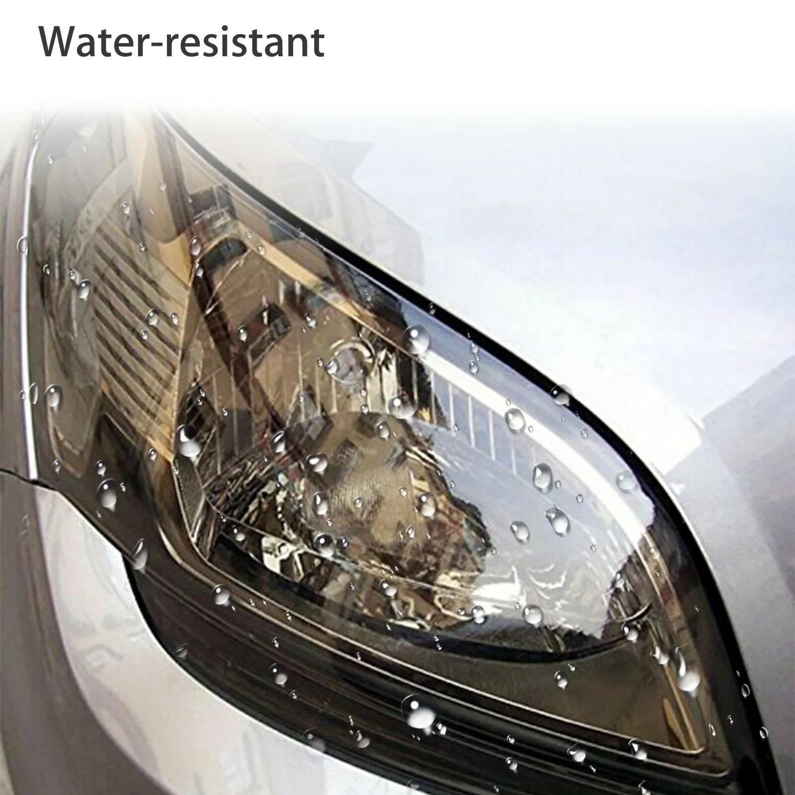 

Fog Light Smoke Film Sticker Front LED Headlight Left Side Marker Lights Taillight