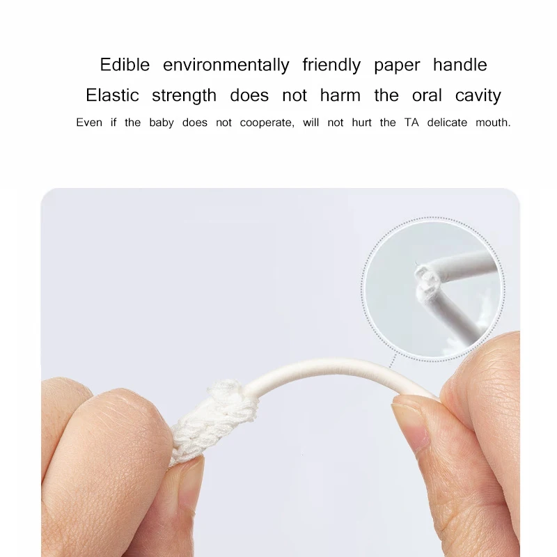 30 шт. одноразовые марлевые зубные щётки бумажные стержни для чистки полости рта