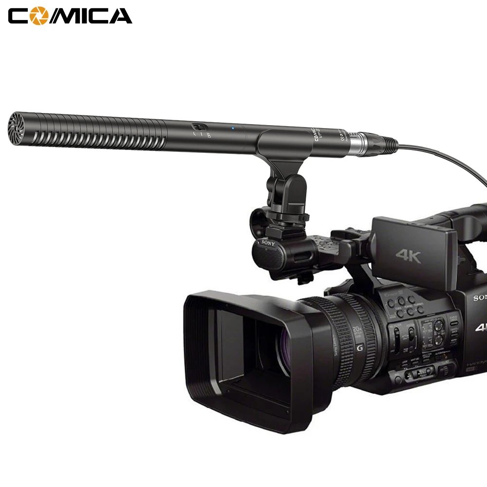 

COMICA CVM-VP2 Professional Super-Cardioid Condenser Shotgun Microphone for Camera/Smartphone Interview Video Shooting