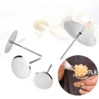 4 pcs stainless steel piping cake flower decor lifter fondant cake decorating tray cream transfer bake pastry tools