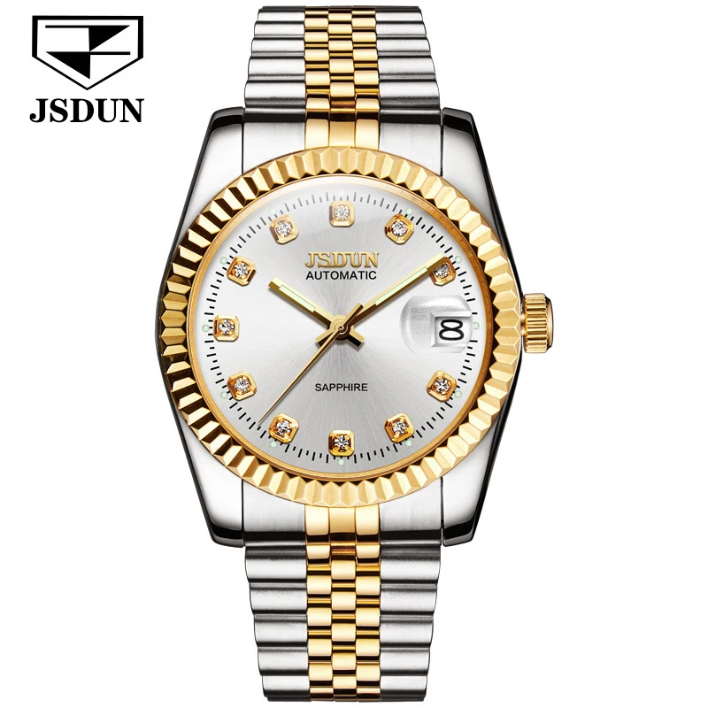 JSDUN роскошные брендовые парные механические часы мужские женские