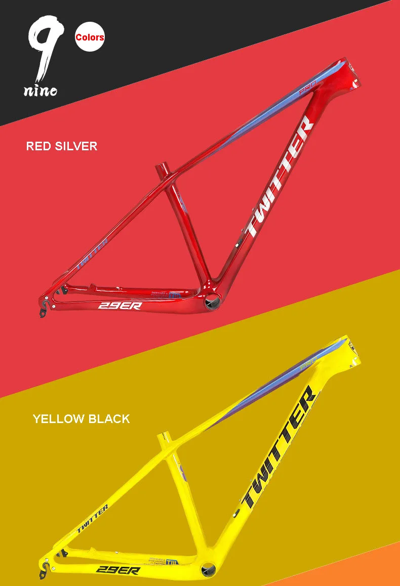 Twitter LEOPARDpro MTB XC карбоновая рама 29er 27,5 er горный велосипед Внедорожный гоночный дисковый тормоз внутренний кабель Быстрый выпуск через ось