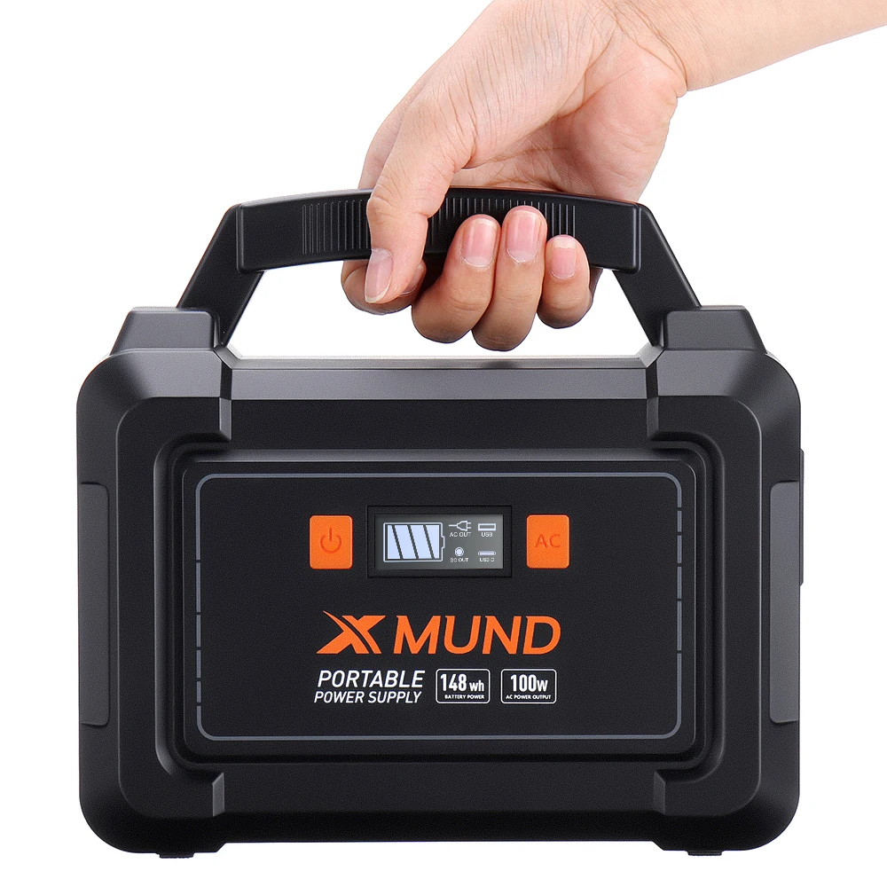 Online 110V/220V 40000MAh Generator Surya Berkemah 100-240V AC Outlet USB QC3.0 LED Senter Portabel Darurat Power Bank