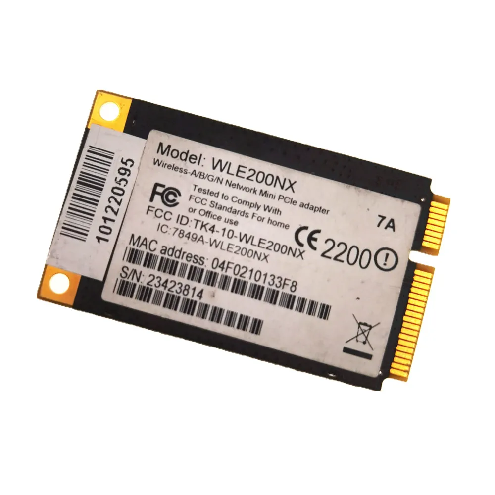 Беспроводная сетевая мини карта AR9280 WLE200NX 2 4 ГГц/2x2 MIMO 300 Мбит/с 802.11a/b/G/n PCI E Wi