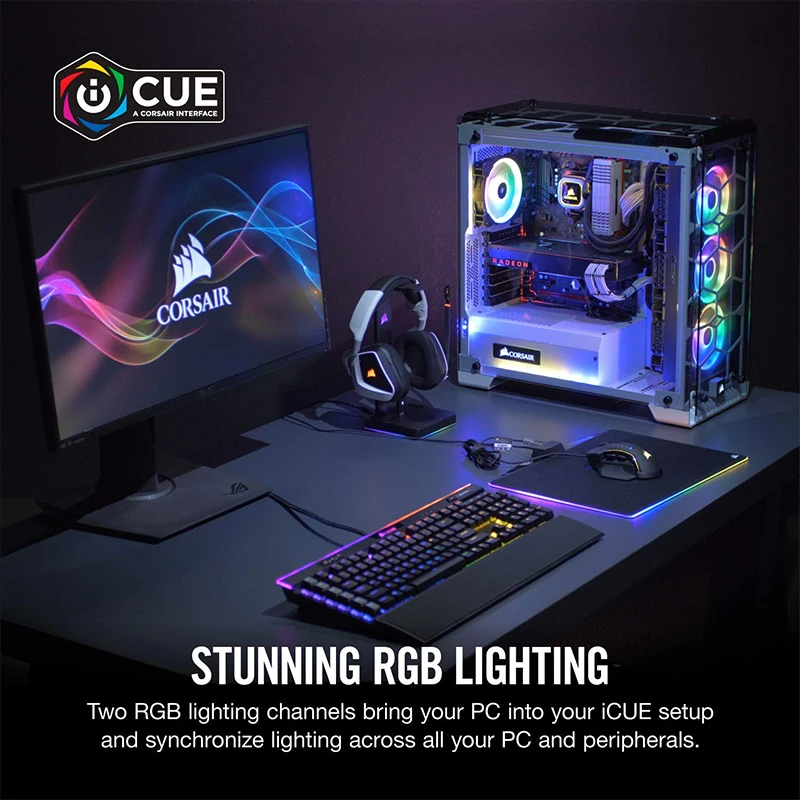 CORSAIR iCUE Commander PRO Smart RGB Lighting и контроллер скорости вентилятора (у нас есть видео