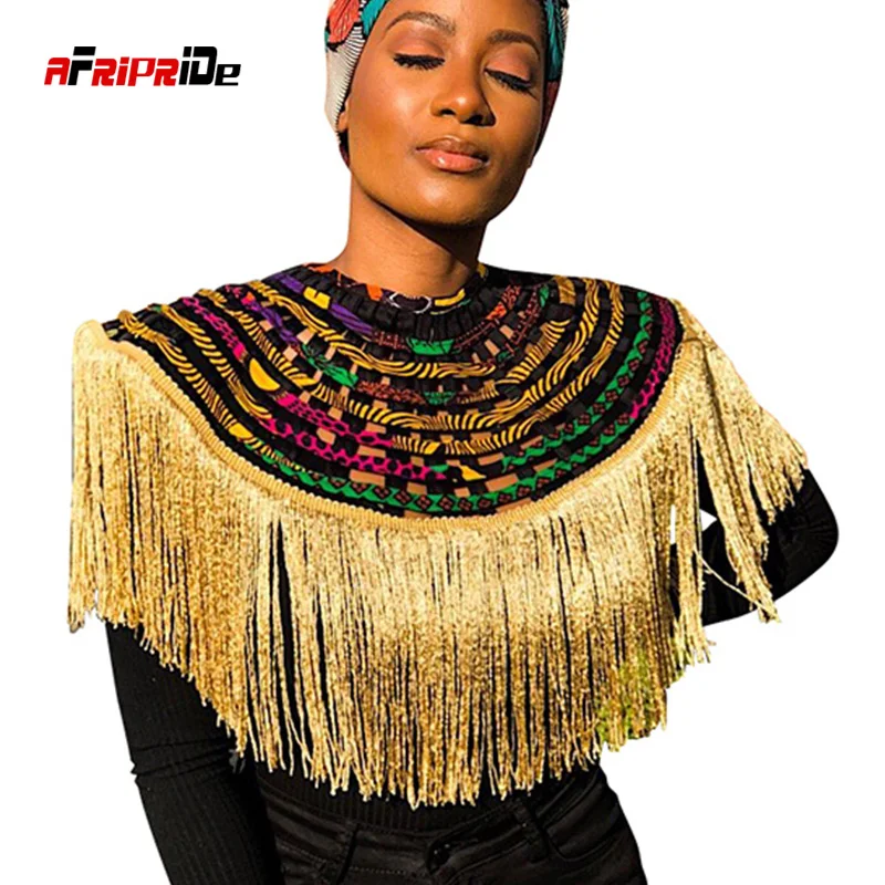 Африканское многожильное ожерелье шаль искусственная Анкара африканские