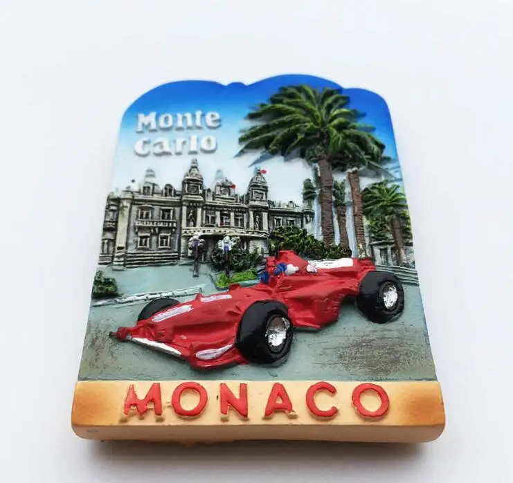 Европейский магнит Монте Карло для холодильника 3D наклейка на холодильник F1