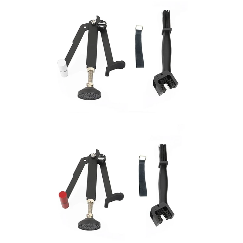 

Motorcycle Rear Wheel Lift Stand Portable Paddock Stand Chain Tool Kit for Chain Cleaning Chain Lubrication