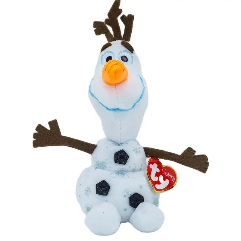 Ty Beanie Boos, 6 дюймов, 15 см, смайлик, снеговик, детская мягкая плюшевая кукла, спящие Игрушки для мальчиков и девочек, лучший подарок на день рожде...