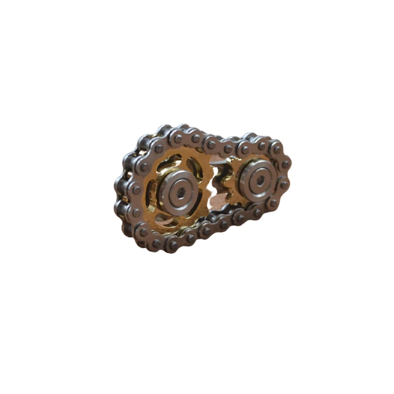 

Sprockets Flywheel Fingertip Gyro Sprockets Chains Metal Toy Gear Chain Gyro Sproket Roadbike Spinner for Christmas Gift