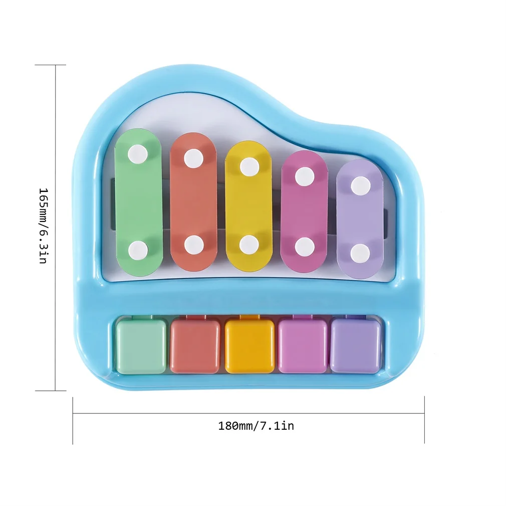

Baby Kids Musical Toy Educational Piano Music Toy with Two Piano Sticks Developing a Sense of Rhythm and Timing 2 Colors For Kid