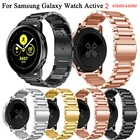 Ремешок из нержавеющей стали для наручных часов Samsung Galaxy Watch Active 2 40 мм2 44 мм, сменный Браслет для Galaxy Watch 42 мм