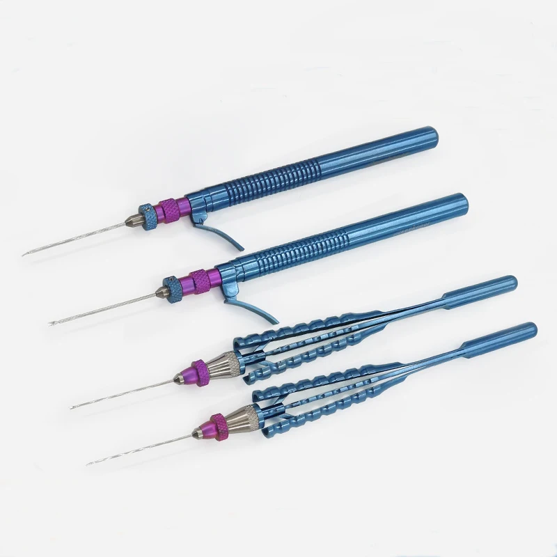 

Microscopic Instruments Titanium Alloy Intraocular Scissors Horizontal Straight/Curved Vertical Plastic Tools