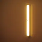210 мм 290 мм длинная полоса Ночная лампа магнитный датчик движения PIR Светодиодный светильник для шкафа USB Перезаряжаемый для дома, спальни, лестницы, кухни